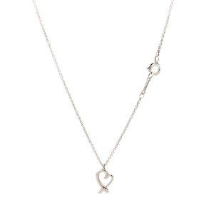 Tiffany & Co. Sterling Silver Paloma Picasso Loving Heart Necklace